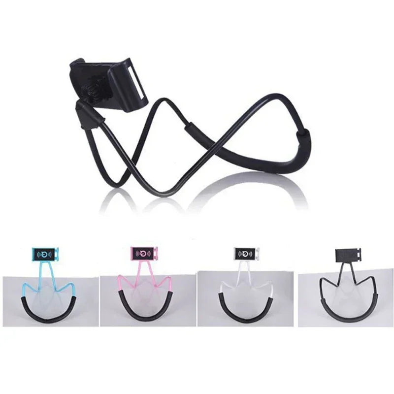 Flexible Mobile Phone Holder Hanging Neck Lazy Necklace Bracket Bed360 Degree Phones Holder Stand For iPhone Xiaomi Samsung
