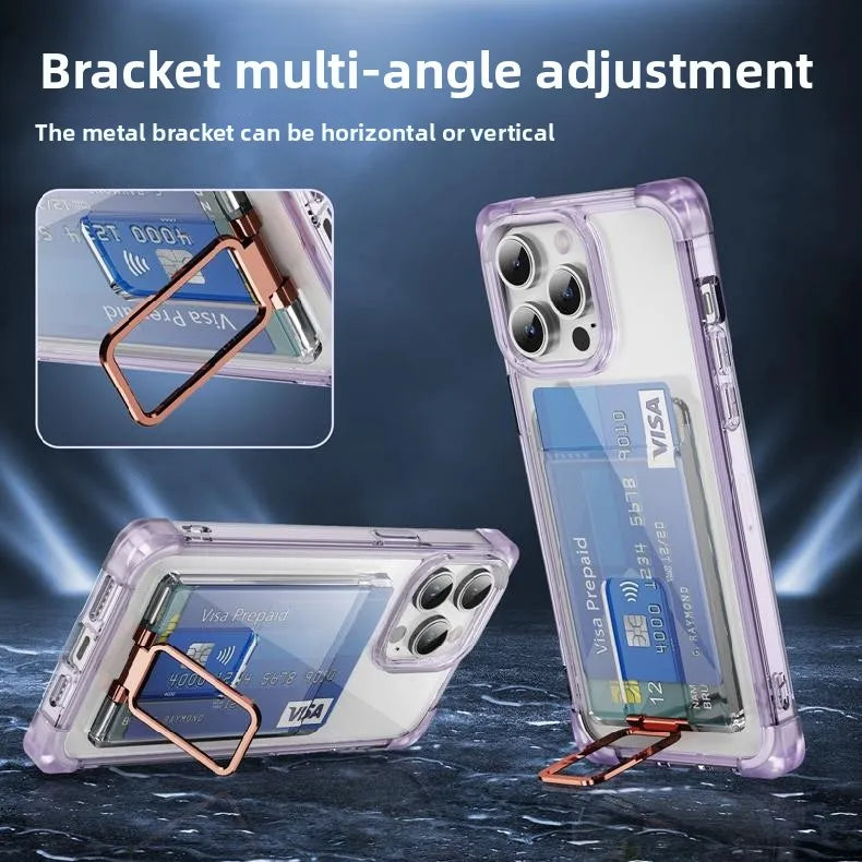 Silicone Wallet Phone Case with Holder & Clip – Practical & Stylish