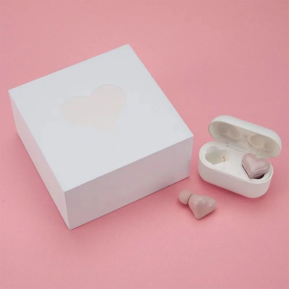 Elistooop Love Wireless Bluetooth Earbuds | Waterproof Earphones with Active Noise Cancellation & Charging Case