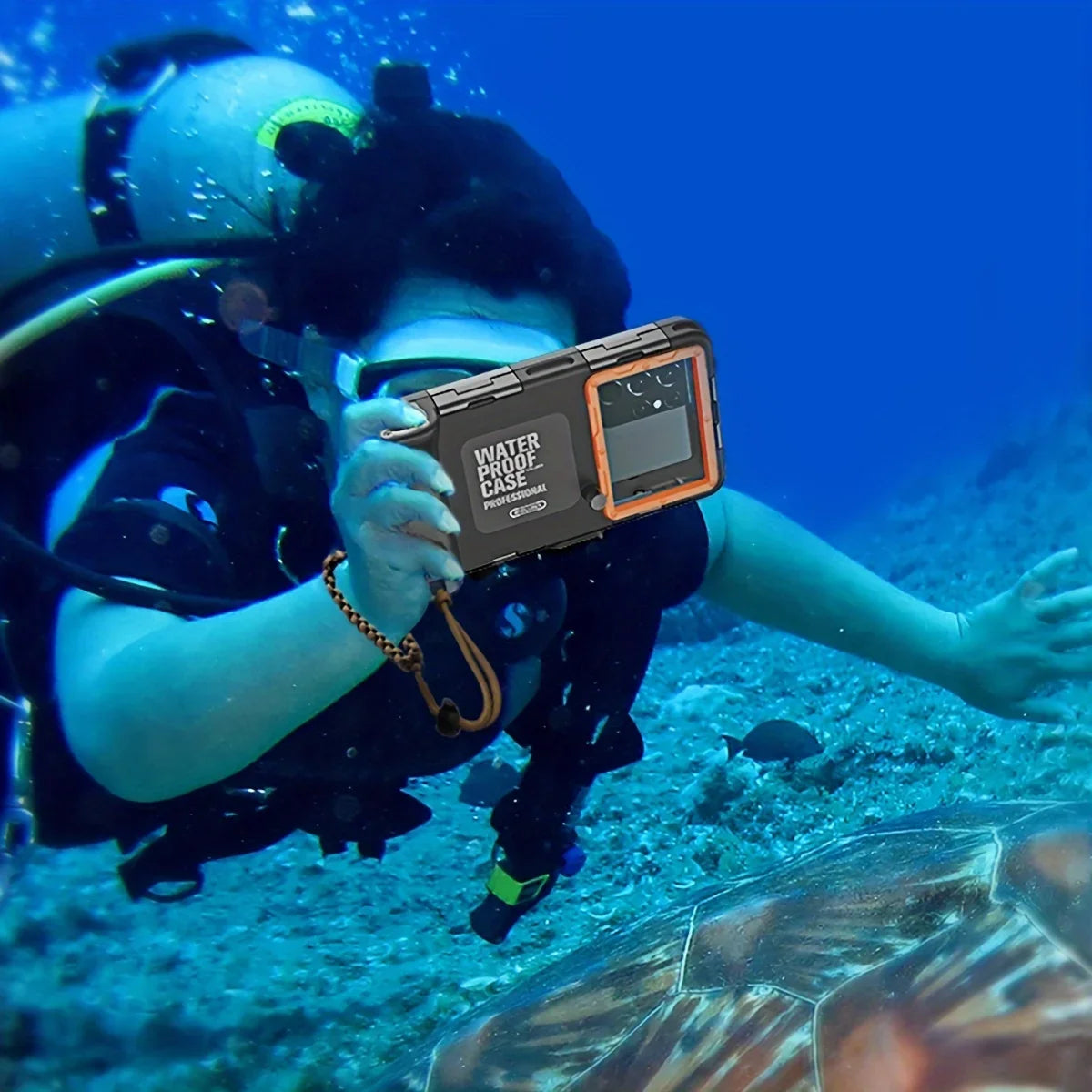 Waterproof Diving Phone Case with Lanyard – 15m/50ft Premium Protective Housing