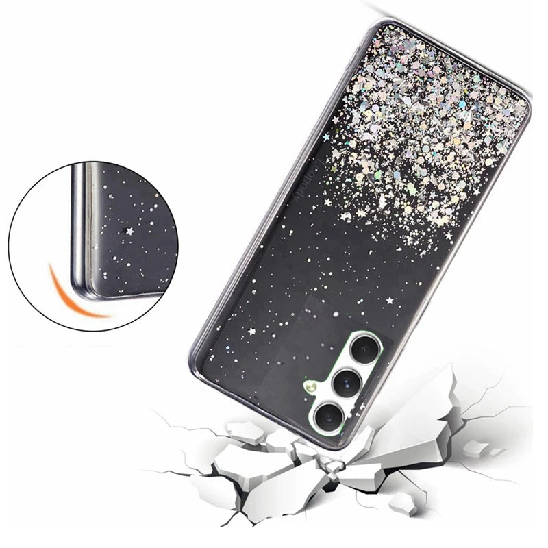 Starry Sky Glitter Case for Samsung Galaxy A56 – Stylish & Durable Protection