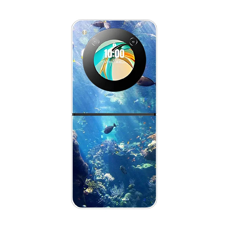Stylish Transparent Cartoon & Pattern Hard PC Case for ZTE Nubia Flip / Flip 2 / Libero Flip – Shockproof & Anti-Scratch Protection