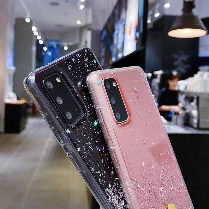 Starry Sky Glitter Case for Samsung Galaxy A56 – Stylish & Durable Protection