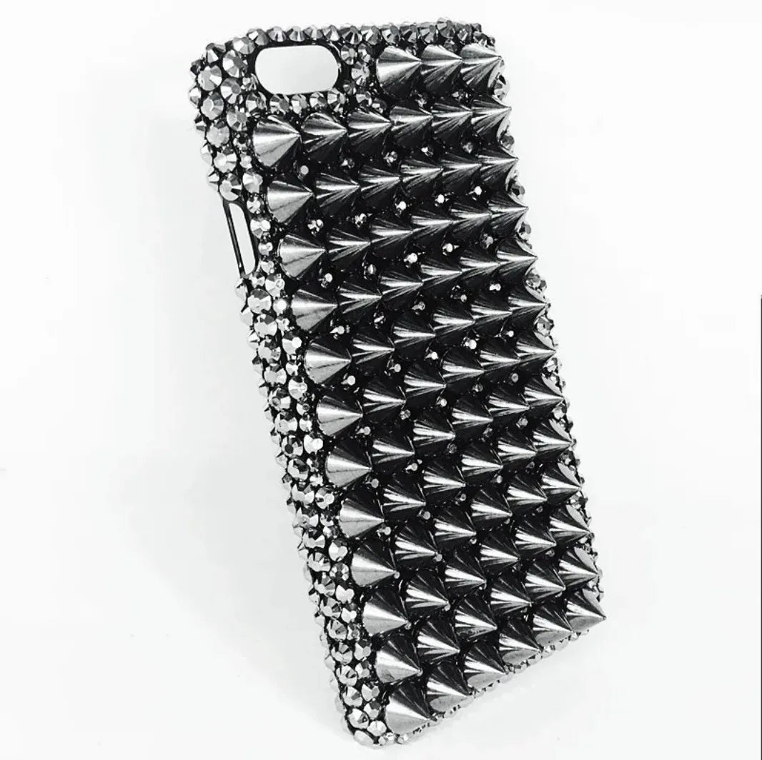 Handcrafted Punk Diamond Rivet Case | Unique iPhone Cover