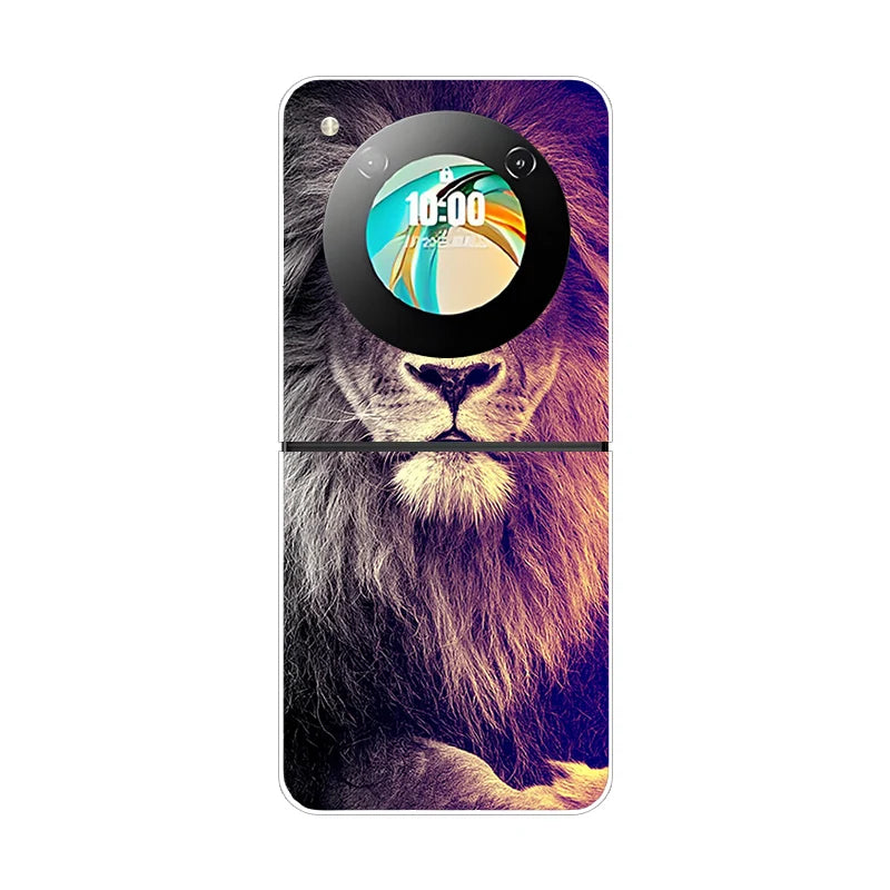 Stylish Transparent Cartoon & Pattern Hard PC Case for ZTE Nubia Flip / Flip 2 / Libero Flip – Shockproof & Anti-Scratch Protection