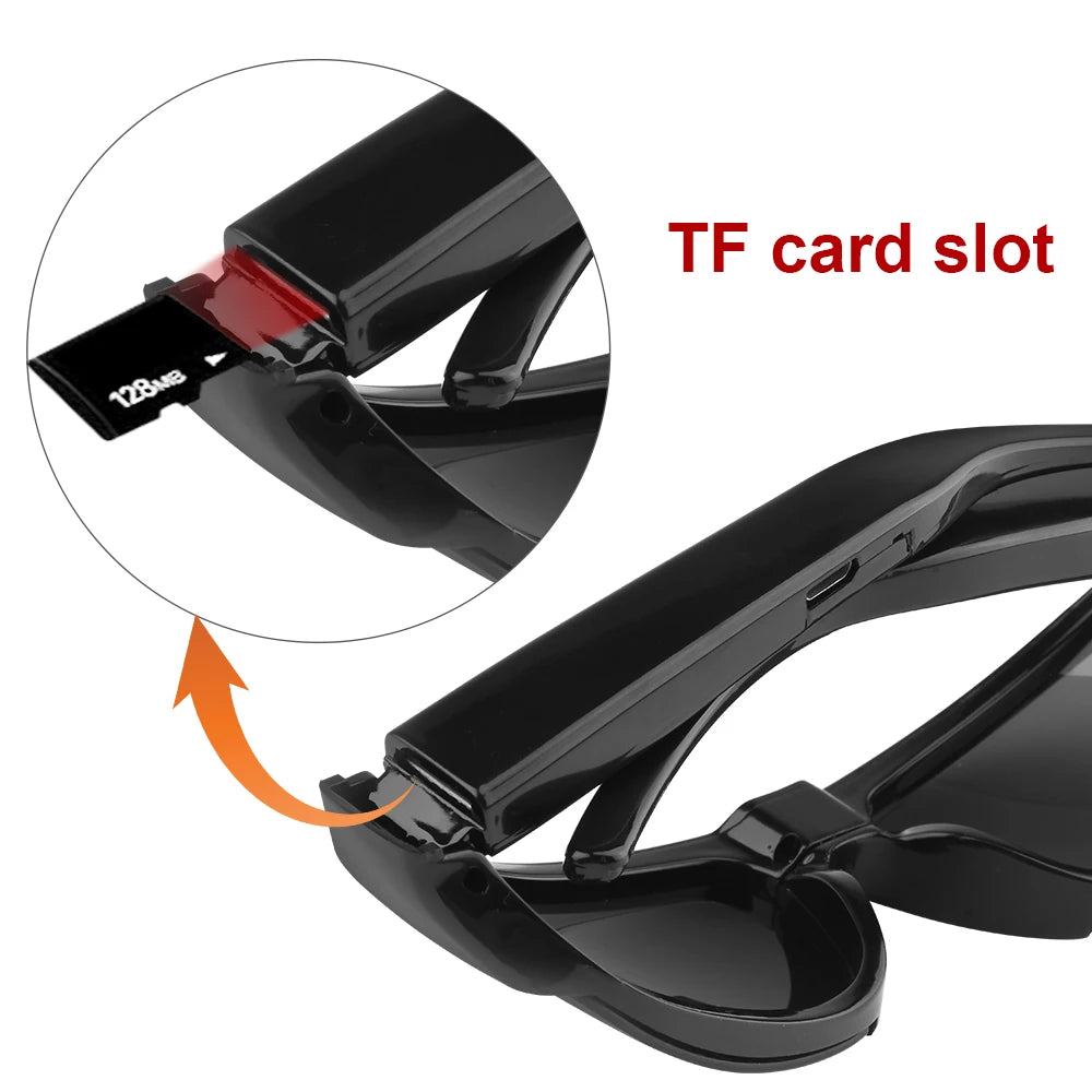1080P Full HD Spy Glasses Camera | Hidden Sunglasses Camcorder with TF Card Slot