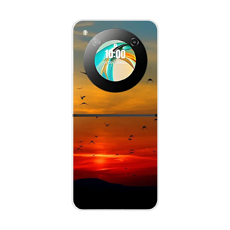 Stylish Transparent Cartoon & Pattern Hard PC Case for ZTE Nubia Flip / Flip 2 / Libero Flip – Shockproof & Anti-Scratch Protection
