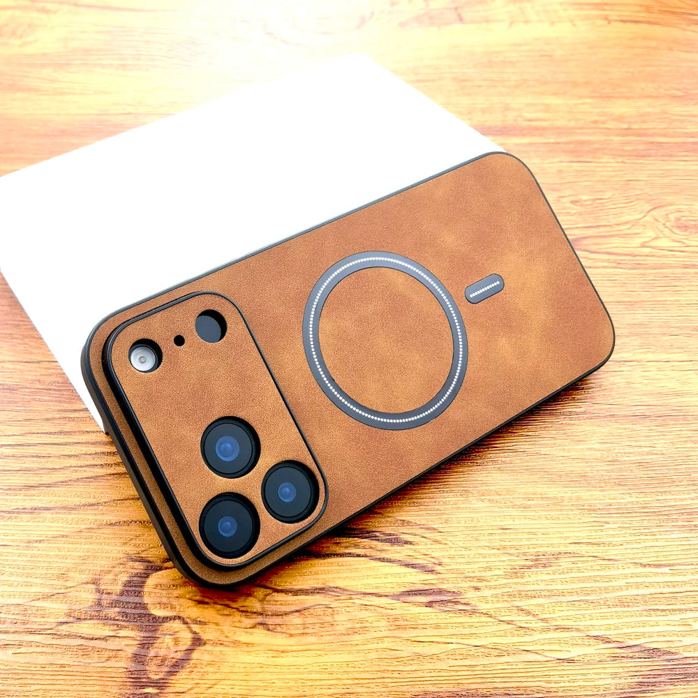 Luxury Artificial Leather Full Coverage Phone Case β Anti-Scratch & Anti-Fingerprint