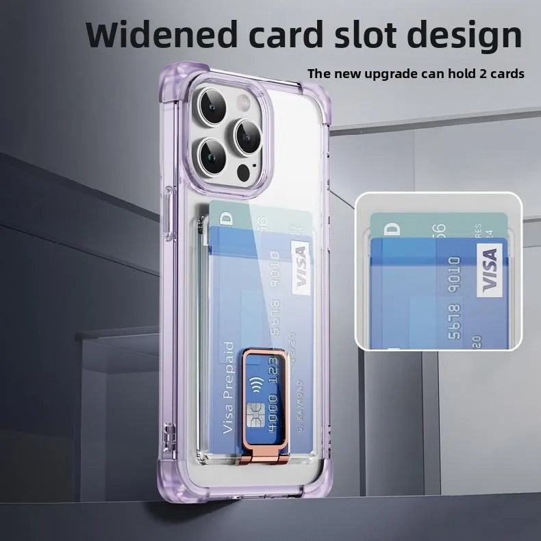 Silicone Wallet Phone Case with Holder & Clip – Practical & Stylish