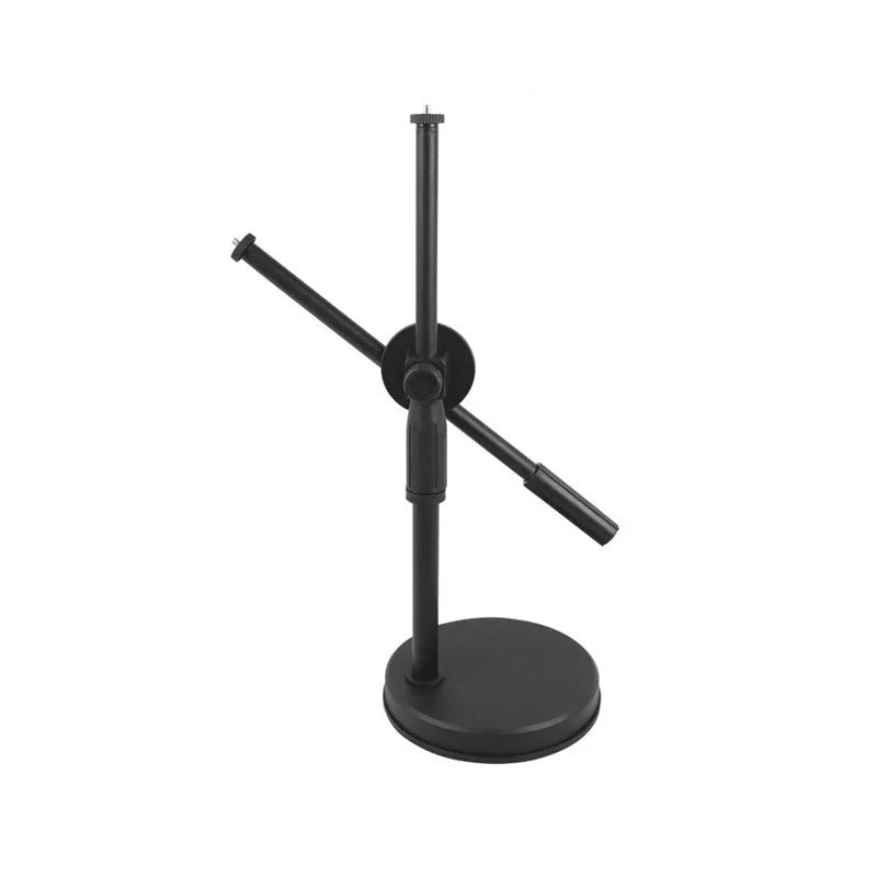 Lamgool Adjustable Desk Phone Holder with 360° Rotation – Low-Angle Shooting Mount with Metal Base for Live Streaming, Photography & Teaching