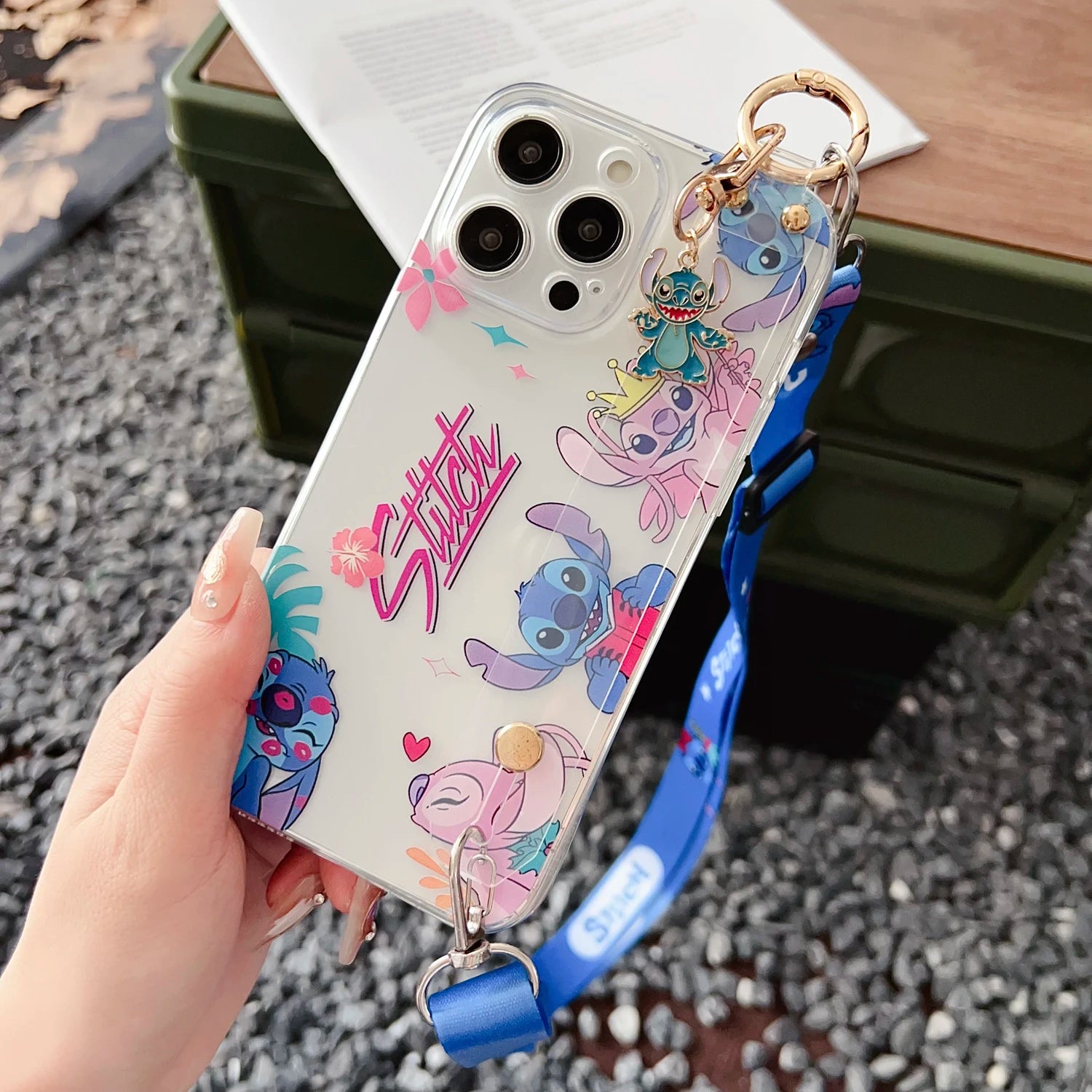 Cute Cartoon Anime TPU Phone Case with Holder – Full Coverage Protection