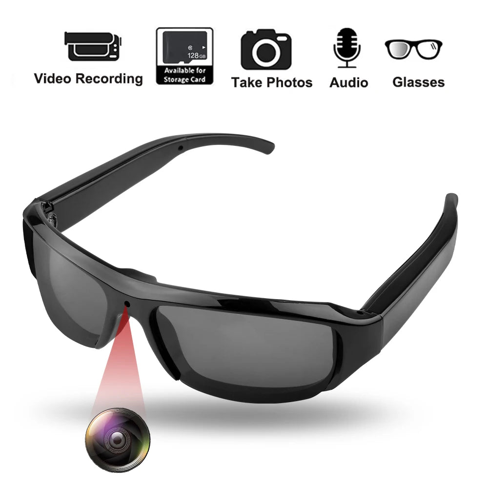 1080P Full HD Spy Glasses Camera | Hidden Sunglasses Camcorder with TF Card Slot