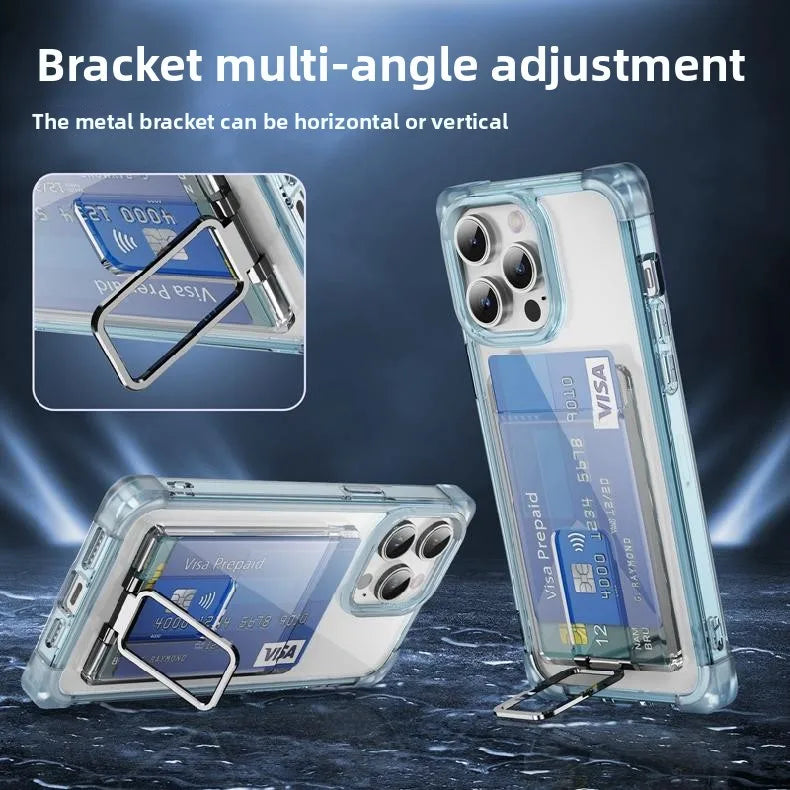 Silicone Wallet Phone Case with Holder & Clip – Practical & Stylish