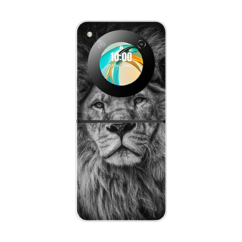 Stylish Transparent Cartoon & Pattern Hard PC Case for ZTE Nubia Flip / Flip 2 / Libero Flip – Shockproof & Anti-Scratch Protection