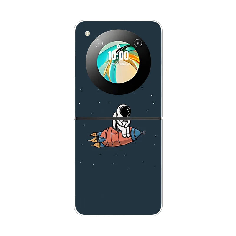 Stylish Transparent Cartoon & Pattern Hard PC Case for ZTE Nubia Flip / Flip 2 / Libero Flip – Shockproof & Anti-Scratch Protection