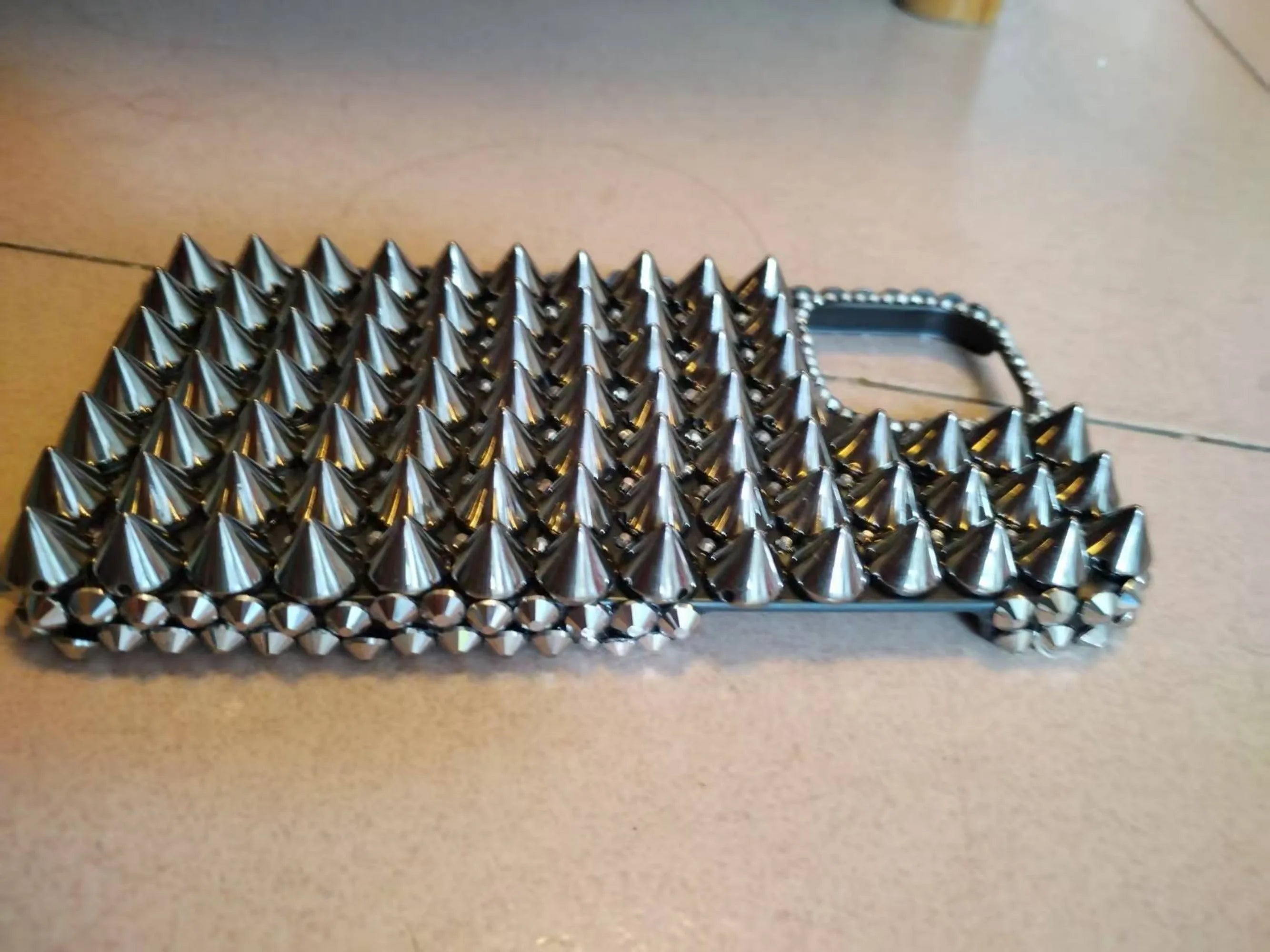 Handcrafted Punk Diamond Rivet Case | Unique iPhone Cover