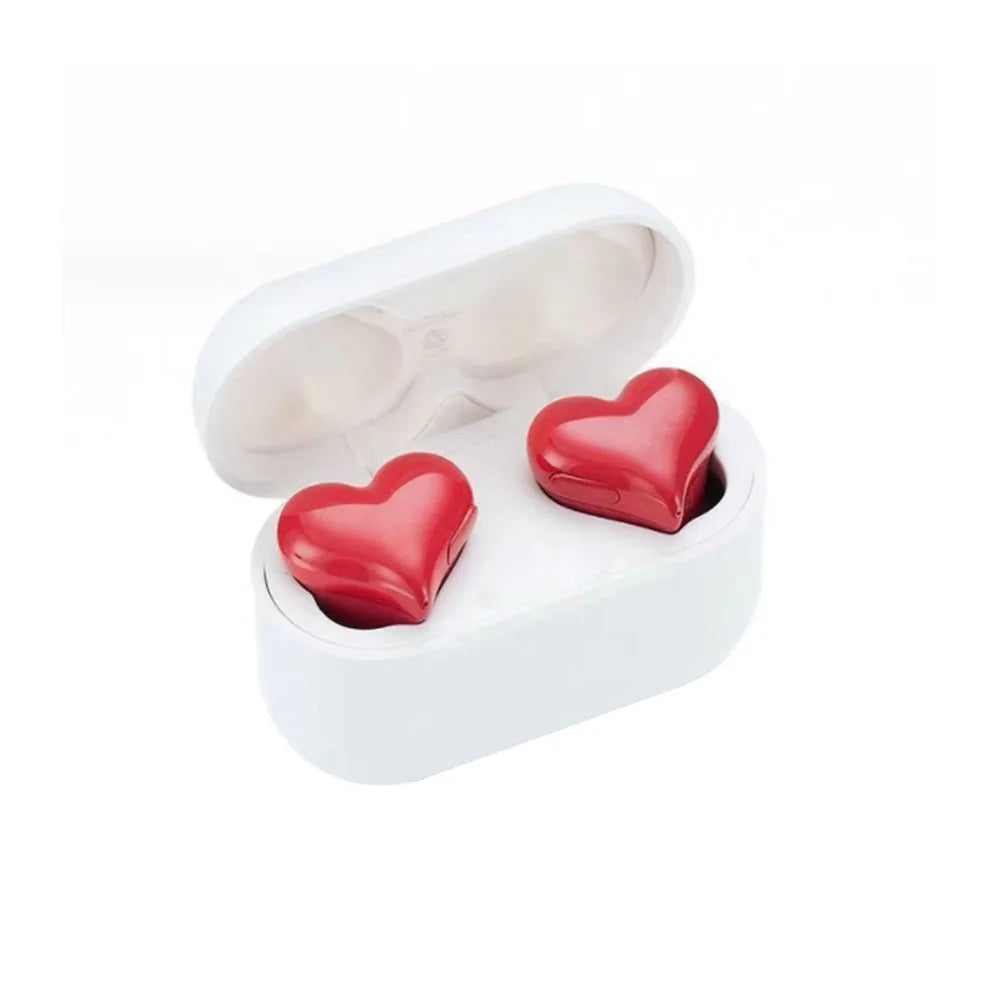 Elistooop Love Wireless Bluetooth Earbuds | Waterproof Earphones with Active Noise Cancellation & Charging Case