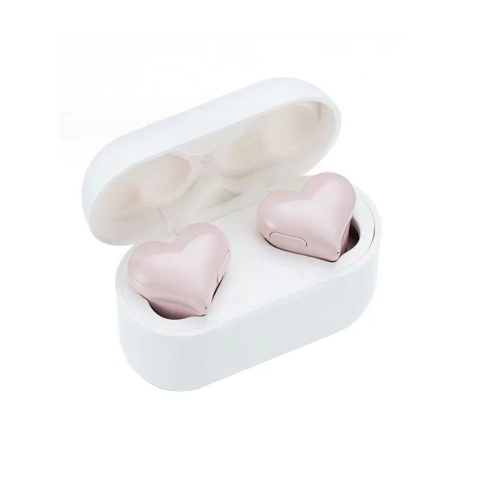 Elistooop Love Wireless Bluetooth Earbuds | Waterproof Earphones with Active Noise Cancellation & Charging Case