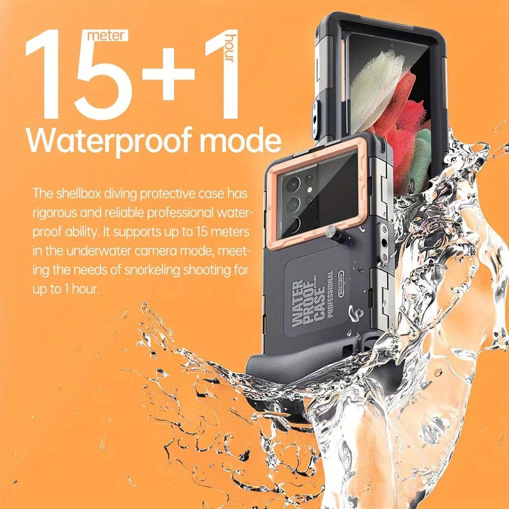 Waterproof Diving Phone Case with Lanyard – 15m/50ft Premium Protective Housing