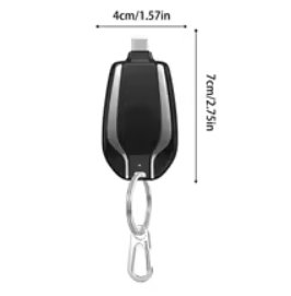 Outdoor Portable Phone Charger Keychain Emergency Mini Power Bank Ultra-Compact Wireless