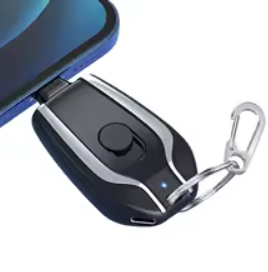 Outdoor Portable Phone Charger Keychain Emergency Mini Power Bank Ultra-Compact Wireless