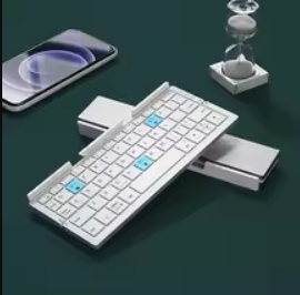 Mini Folding Bluetooth Keyboard Wireless Keypad Support3 Devices