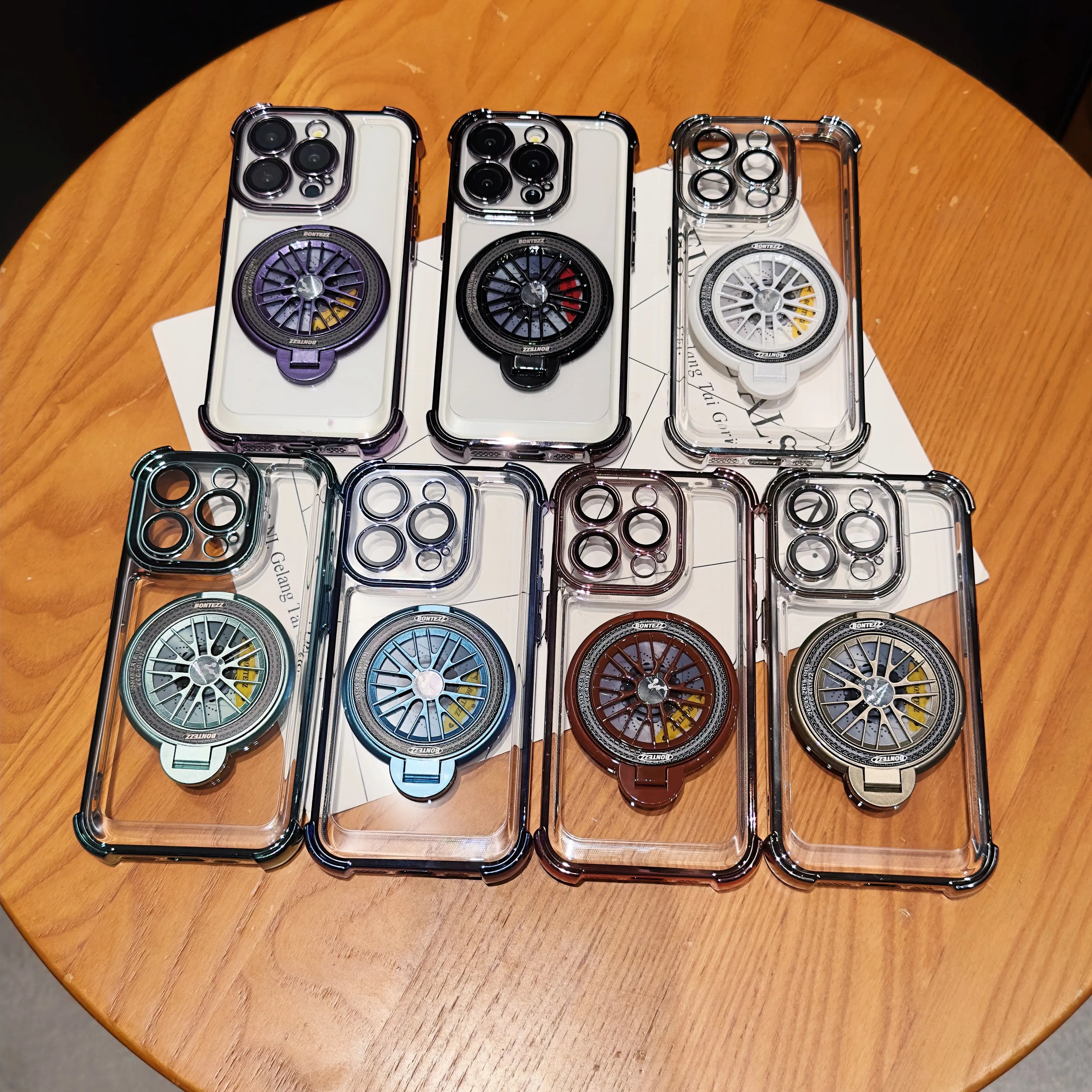 Luxury Magnetic Shockproof Armor Case with Camera Protection & Kickstand for iPhone 16/15/14/13/12/11/X Series