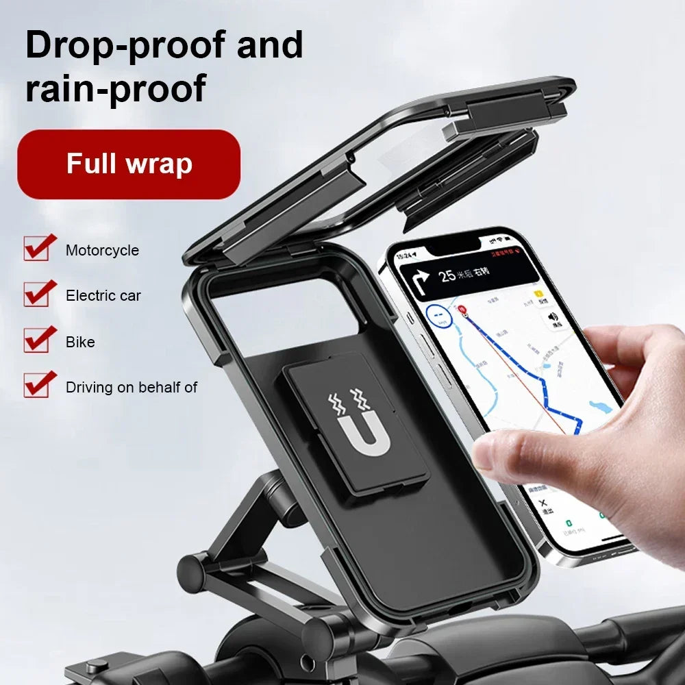 ๐๏ธ Motorcycle Phone Waterproof Bracket โ Universal 6.7" Mount