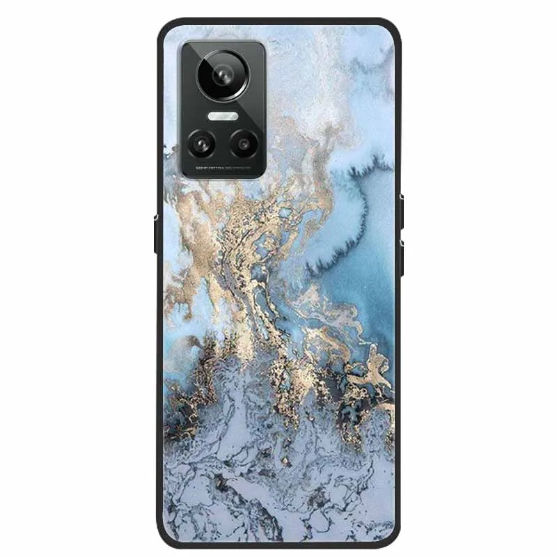 Cartoon & Floral Soft Silicone Case for Realme GT Neo 3 β Shockproof Black Cover