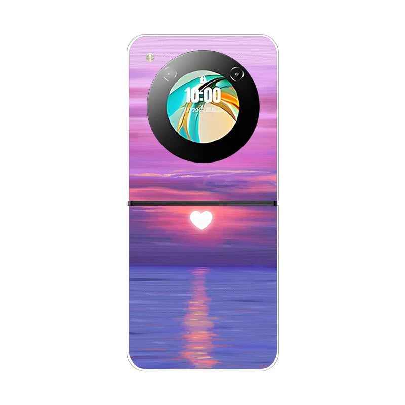 Stylish Transparent Cartoon & Pattern Hard PC Case for ZTE Nubia Flip / Flip 2 / Libero Flip – Shockproof & Anti-Scratch Protection