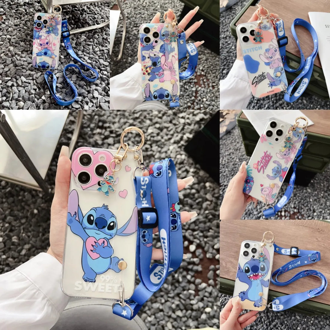 Cute Cartoon Anime TPU Phone Case with Holder – Full Coverage Protection