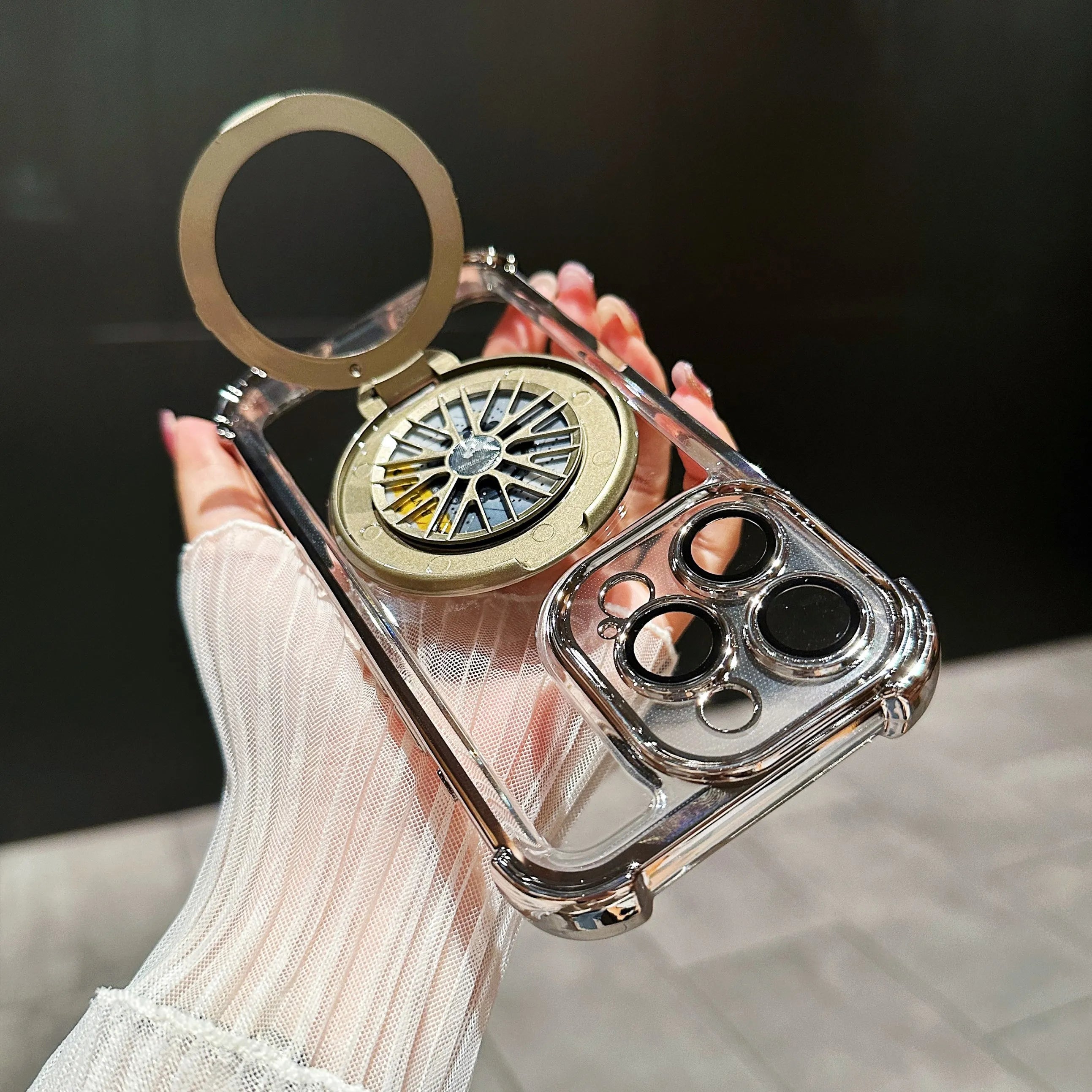 Luxury Magnetic Shockproof Armor Case with Camera Protection & Kickstand for iPhone 16/15/14/13/12/11/X Series