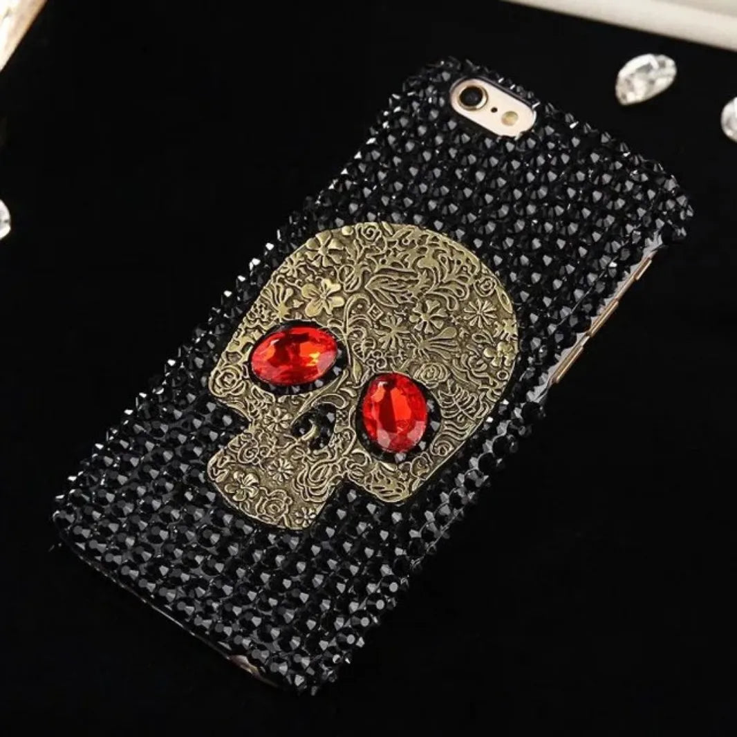 Handcrafted Punk Diamond Rivet Case | Unique iPhone Cover