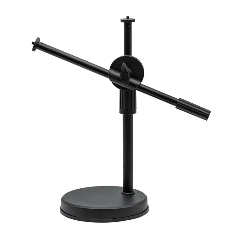 Lamgool Adjustable Desk Phone Holder with 360° Rotation – Low-Angle Shooting Mount with Metal Base for Live Streaming, Photography & Teaching