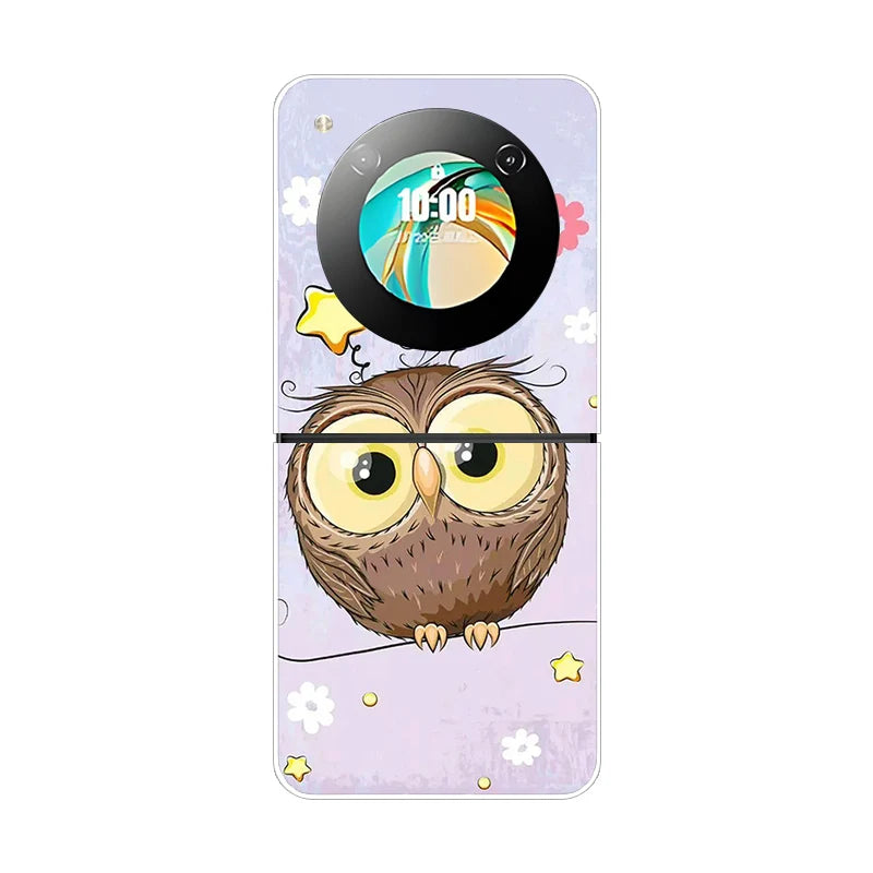Stylish Transparent Cartoon & Pattern Hard PC Case for ZTE Nubia Flip / Flip 2 / Libero Flip – Shockproof & Anti-Scratch Protection