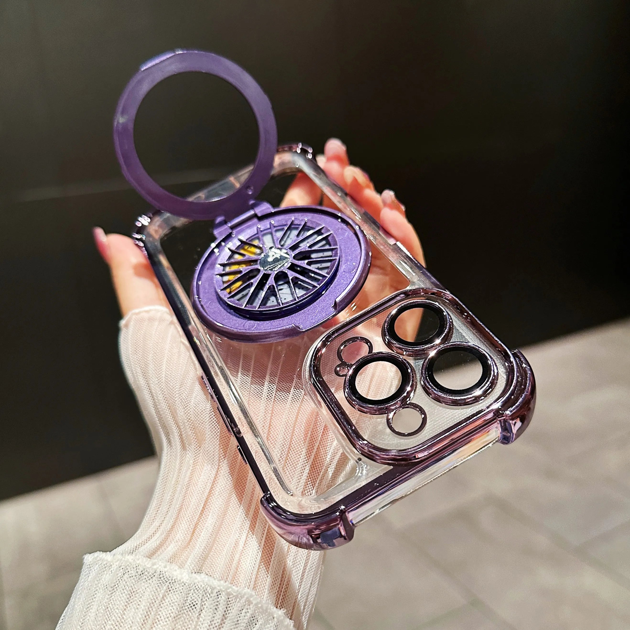 Luxury Magnetic Shockproof Armor Case with Camera Protection & Kickstand for iPhone 16/15/14/13/12/11/X Series