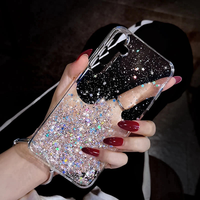 Starry Sky Glitter Case for Samsung Galaxy A56 – Stylish & Durable Protection