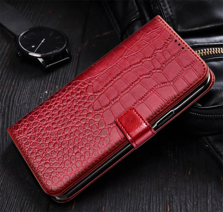 Luxury Leather Animal Design Flip Case with Holder – Full Protection & Stylish Look