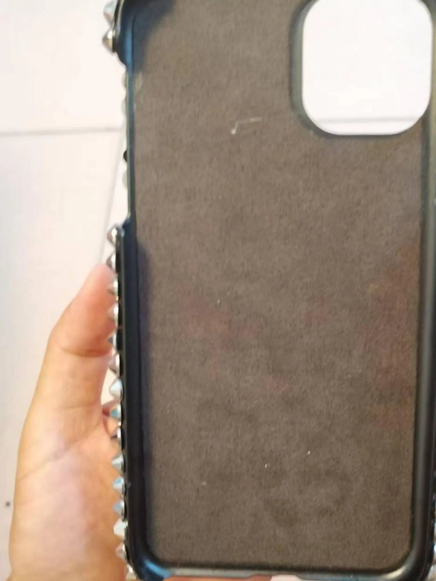 Handcrafted Punk Diamond Rivet Case | Unique iPhone Cover