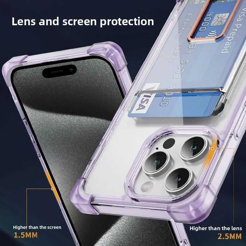 Silicone Wallet Phone Case with Holder & Clip – Practical & Stylish