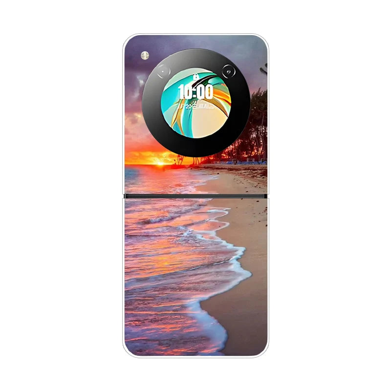 Stylish Transparent Cartoon & Pattern Hard PC Case for ZTE Nubia Flip / Flip 2 / Libero Flip – Shockproof & Anti-Scratch Protection