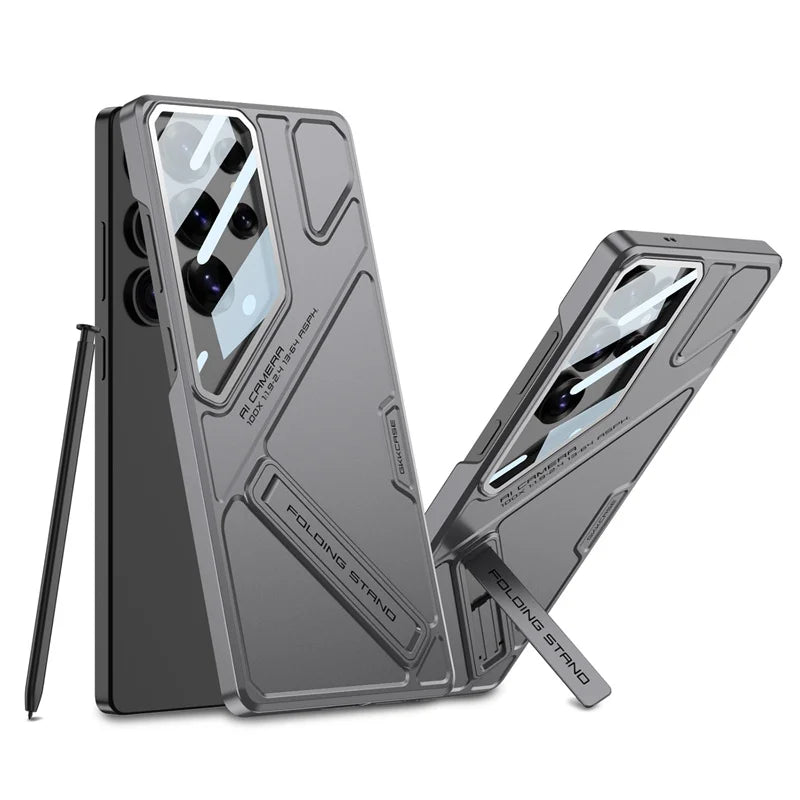 Hard Shell Lens film Bracket Lens Film Phone Case For Samsung Galaxy S25 S23 S24 Ultra Lens Anti Fall Holder Protective Cover