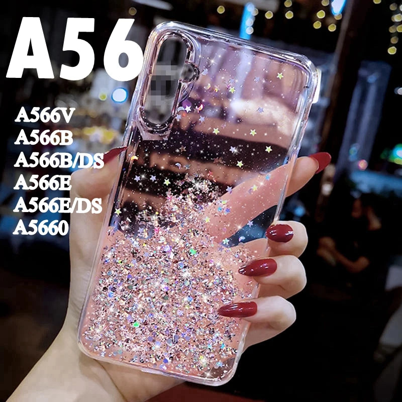 Starry Sky Glitter Case for Samsung Galaxy A56 – Stylish & Durable Protection