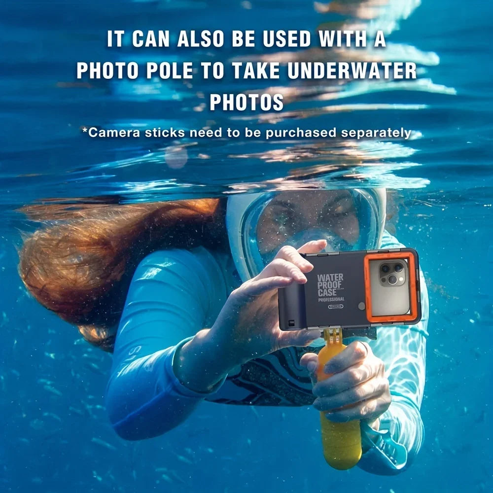 Waterproof Diving Phone Case with Lanyard – 15m/50ft Premium Protective Housing