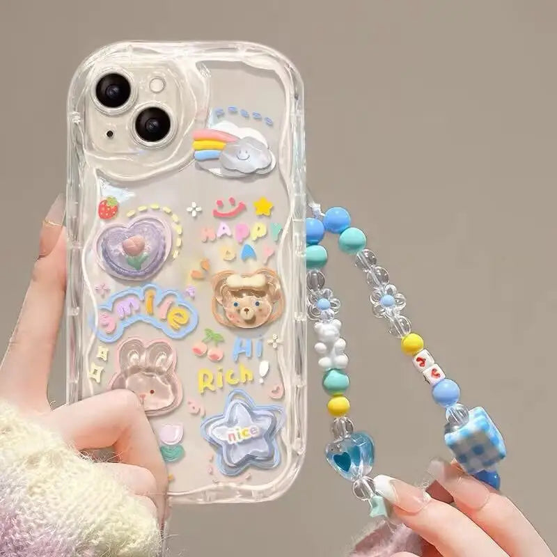 Cute Anime Cartoon Soft Silicone Full Coverage Case – Stylish Protection for Your Phone