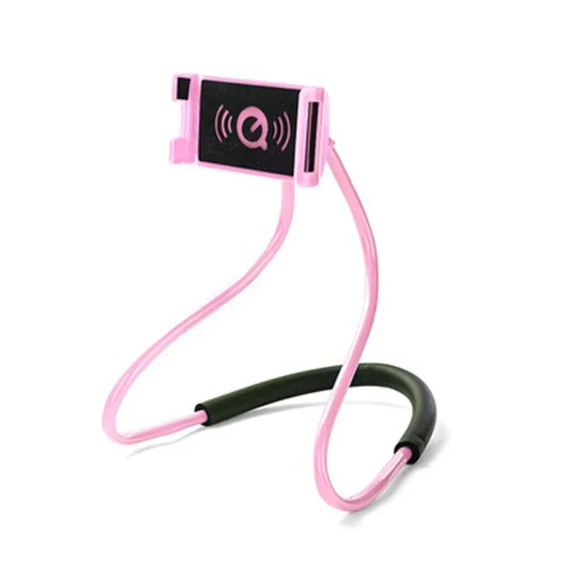Flexible Mobile Phone Holder Hanging Neck Lazy Necklace Bracket Bed360 Degree Phones Holder Stand For iPhone Xiaomi Samsung