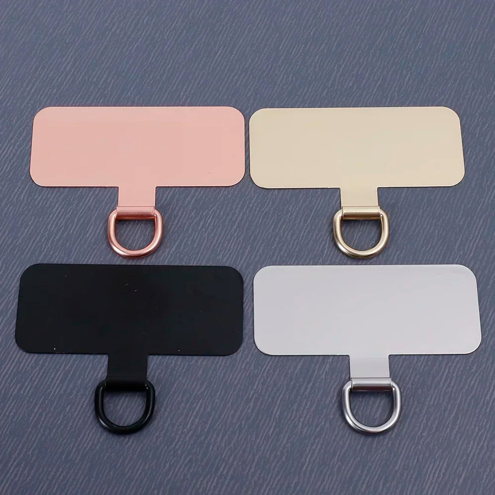Durable Stainless Steel Phone Tether Clip β Anti-Loss Lanyard Tab Card, Ultra-Thin Sling Piece (1/2/3Pcs)
