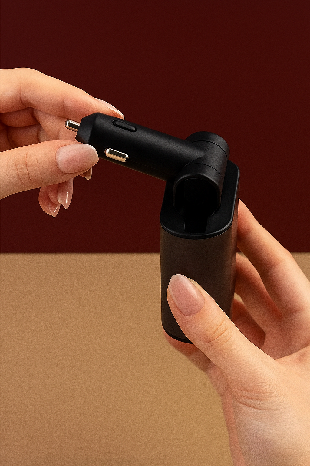 4 in 1 Retractable Car Charger USB Type C Cable For IPhone Fast Cord Cigarette Lighter Adapter