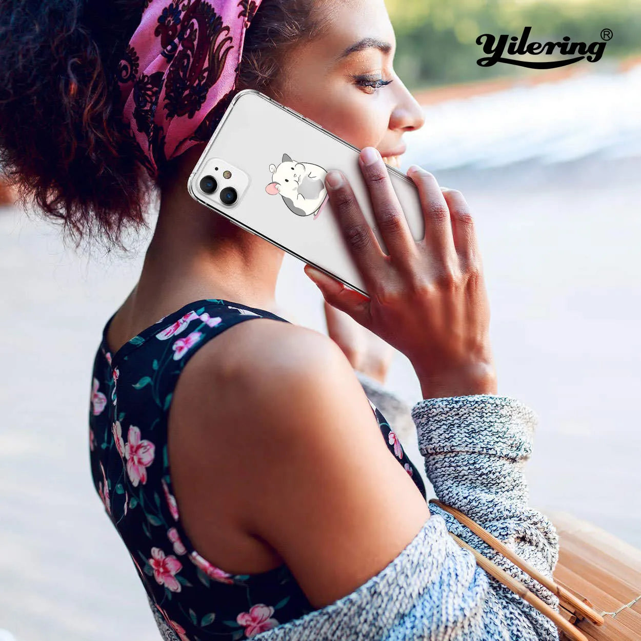 Cute Cartoon Koala &amp; Kitten Soft Phone Case for iPhone – Full Coverage, Anti-Scratch, Washable