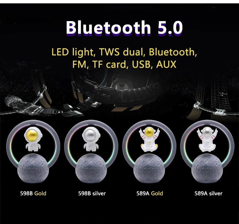 UTHIA Portable Bluetooth 5.0 Speaker | 3D Surround Sound with LED Lights &amp; TWS Pairing